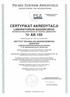 CERTYFIKAT AKREDYTACJI LABORATORIUM BADAWCZEGO ACCREDITATION CERTIFICATE OF TESTING LABORATORY Nr AB 155