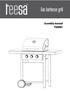 Gas barbecue grill. Assembly manual TSA0081