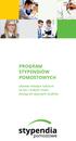 PROGRAM STYPENDIÓW POMOSTOWYCH