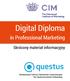 Digital Diploma. in Professional Marketing. Skrócony materiał informacyjny