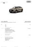 Konfigurator Audi. Cena podstawowa. Kolor nadwozia. Kolorystyka wnętrza. Kod Opis Cena PLN