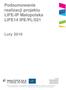 Podsumowanie realizacji projektu LIFE-IP Malopolska LIFE14 IPE/PL/021