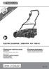 IAN ELECTRIC SCARIFIER / AERATOR PLV 1500 A1. ELEKTRYCZNY WERTYKULATOR/ AERATOR Tłumaczenie oryginalnej instrukcji obsługi