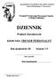 DZIENNIK. Praktyk Zawodowych KIERUNEK: TRENER PERSONALNY. Rok akademicki: Wydział Wychowania Fizycznego i Sportu w Białej Podlaskiej