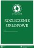 ROZLICZENIE URLOPOWE. 4 - Ankieta. 5 - Potwierdzenie konta do zwrotu i ostatnia strona wniosku