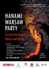 HANAMI WARSAW PARTY. Święto Kwitnącej Wiśni nad Wisłą ALL YOU CAN EAT. UWAGA: ilość miejsc ograniczona!