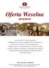 Oferta Weselna 2018/2019