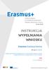 INSTRUKCJA WYPEŁNIANIA WNIOSKU