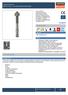 WłAśCIWOśCI ZASTOSOWANIE. Technical data sheet BOAX-II A4 - KOTWA NECHANICZNA