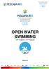 OPEN WATER SWIMMING 30 th August 31 st August