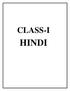 CLASS - I SUB: HINDI II. III.Circle the same letter: