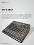 RCF F 16XR. Mikser analogowy z procesorem efektów SPRZĘT RCF F 16XR