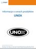 UNOX. Informacje o cenach produktów. Obowiązuje od do