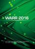 WARR 2016 RAPORT ROCZNY WROC AWSKA AGENCJA ROZWOJU REGIONALNEGO S.A. WROCŁAW REGIONAL DEVELOPMENT AGENCY