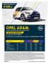 OPEL ADAM ZŁ * AKTUALNA PROMOCJA PROMOCYJNY RABAT DO: Cennik. Rok produkcji 2018 / Rok modelowy 2019.