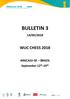 BULLETIN 3 WUC CHESS /09/2018. ARACAJU-SE BRAZIL September 12 th -19 th