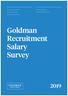 Goldman Recruitment Salary Survey