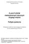 PLAN STUDIÓW niestacjonarnych zaocznych drugiego stopnia. Polityka społeczna