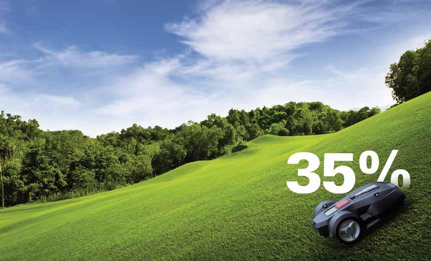 KOSIARKI AUTOMATYCZNE Kosiarki automatyczne Worx Landroid ma w swojej ofercie 5 modeli z serii M i L, które zapewniają idealne rozwiązanie dla trawników od 800 m 2 aż do 2000 m 2.