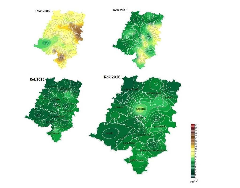 Stan środowiska na terenie województwa opolskiego w 20