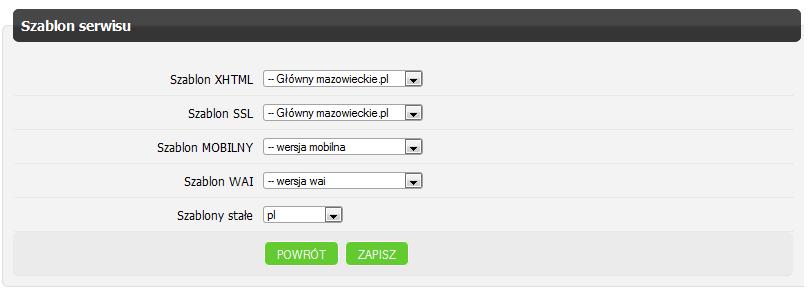 https, szyfrowany wersji mobilnej (szablon MOBILNY) wersji tekstowej (szablon