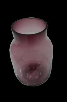 00 Glass Light Grey Vase 18x9cm Code: GLA911 Glass Light Grey