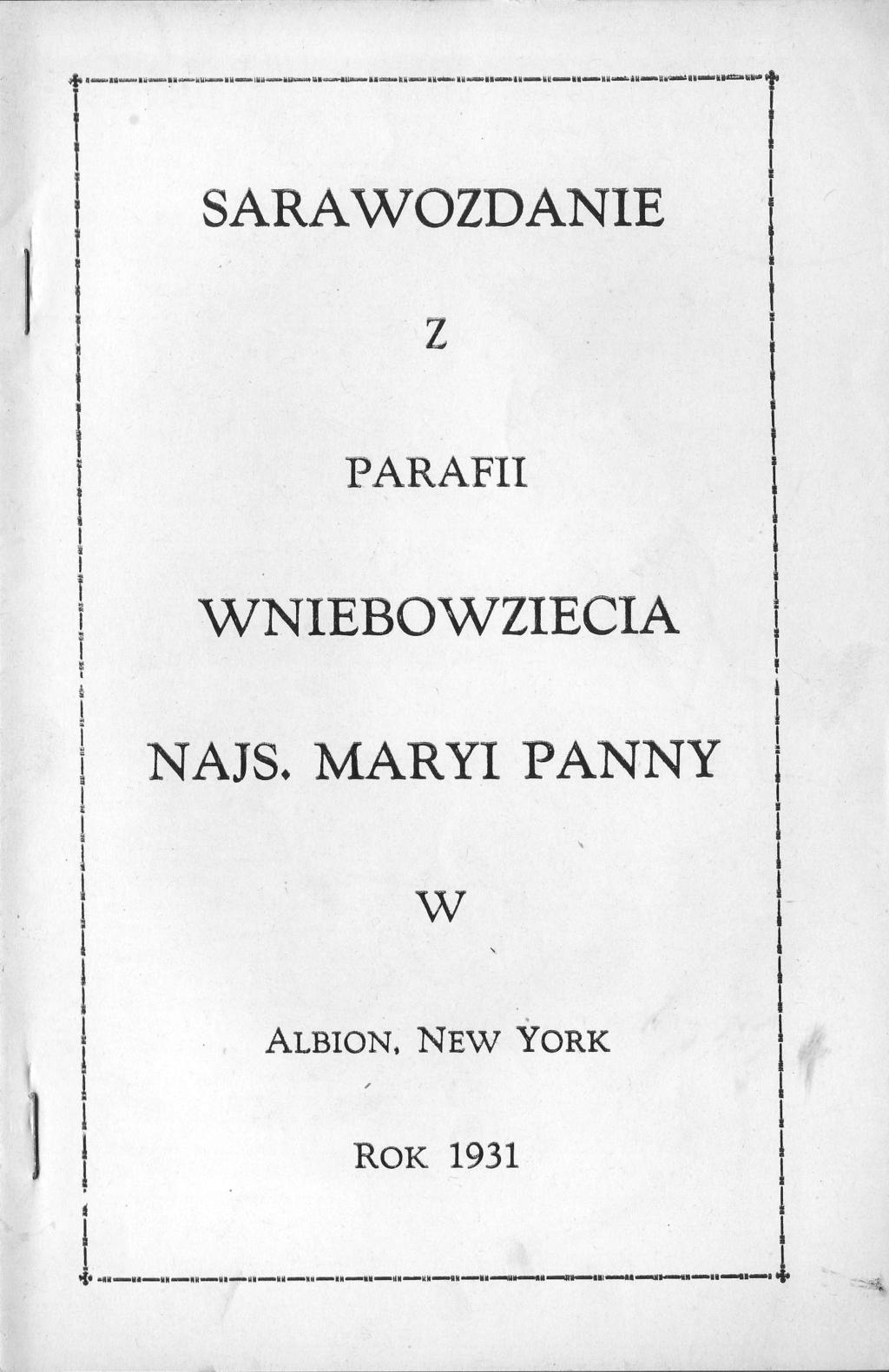 SARAWOZDANIE PARAFII \MNIEBOWZIECIA NAJS.