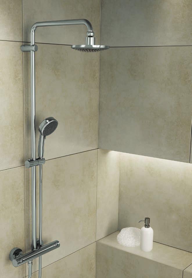 Kolumny prysznicowe 40 ponad deszczownica slim 38 -% modeli