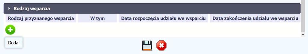 Należ wprowadzić wsz stkie rodzaje wspar