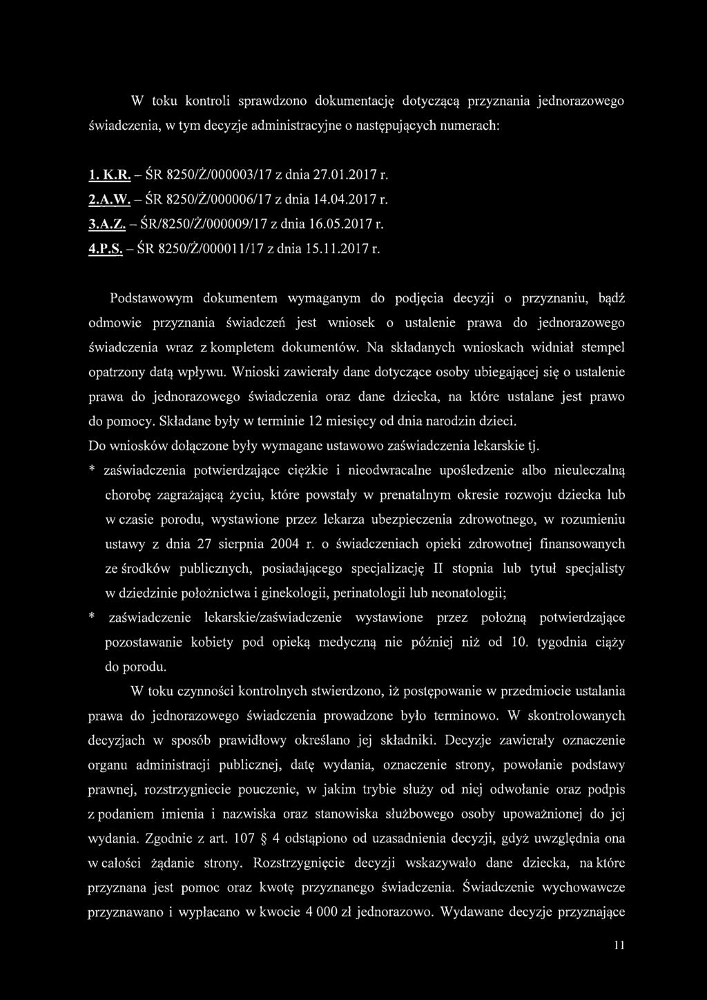 3.A.Z. - ŚR/8250/Ż/000009/17 z dnia 16.05.2017 r.