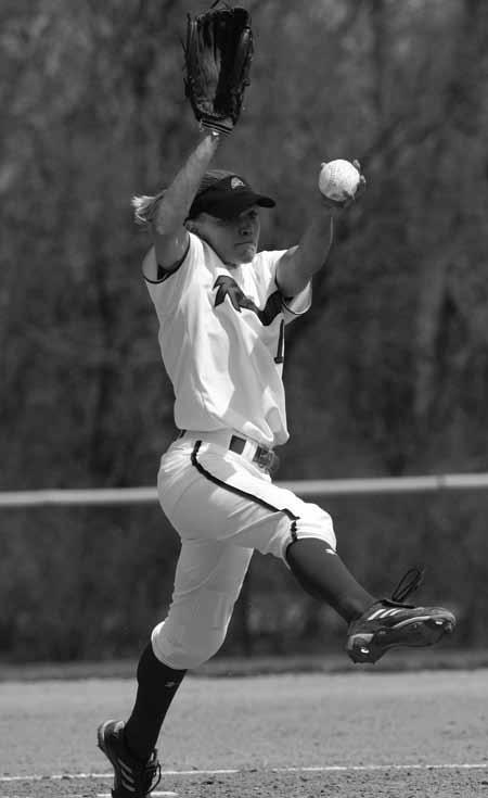 Career Records Pitching Earned Run Average (Min. 250 IP) 1. Kristy Burch 1.00 1987-90 2. Shelley Larned 1.42 1983-86 3. Jessica Simpson 1.64 2009-12 4. Jane Lewis 1.89 1988-91 5. Courtney Salmon 2.