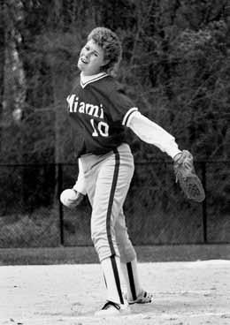 Hall-of-Fame Kristy Burch 2002 Miami Hall of Fame Inductee A s one of the most prolific pitchers in Miami history, former RedHawk standout Kristy Burch became the first softball player inducted into