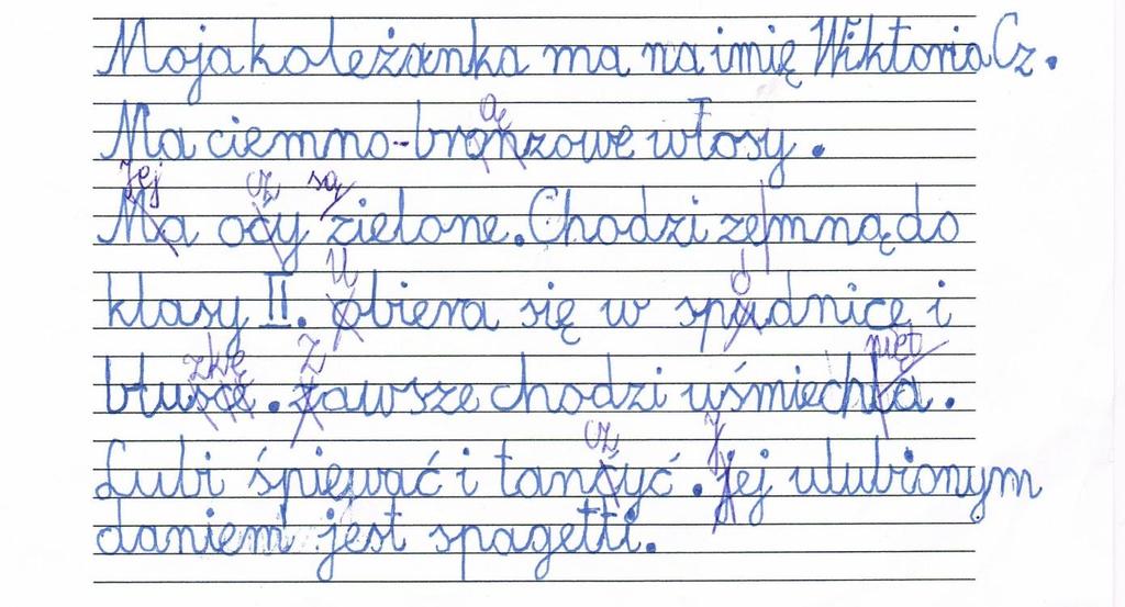 Krok czwarty Twoje dziecko przynosi ocenę dostateczna z pracy.