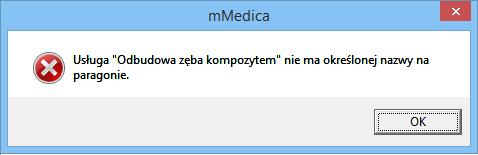 Ewidencja i rozliczanie usług komercyjnych Do prawidłowego wydruku paragonów wymagane jest zdefiniowanie nazwy usługi na paragonie, co dokonuje się w Katalogu usług.