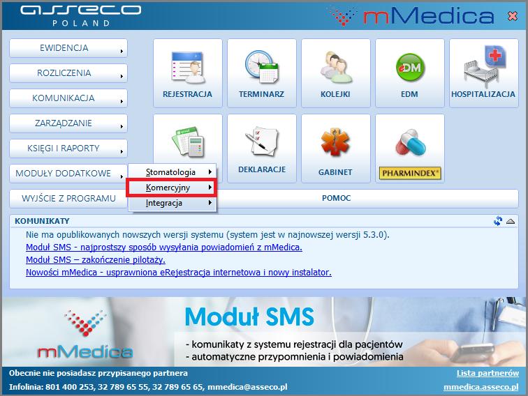 Rozpoczęcie pracy z modułem Po poprawnym uruchomieniu modułu, można rozpocząć z nim
