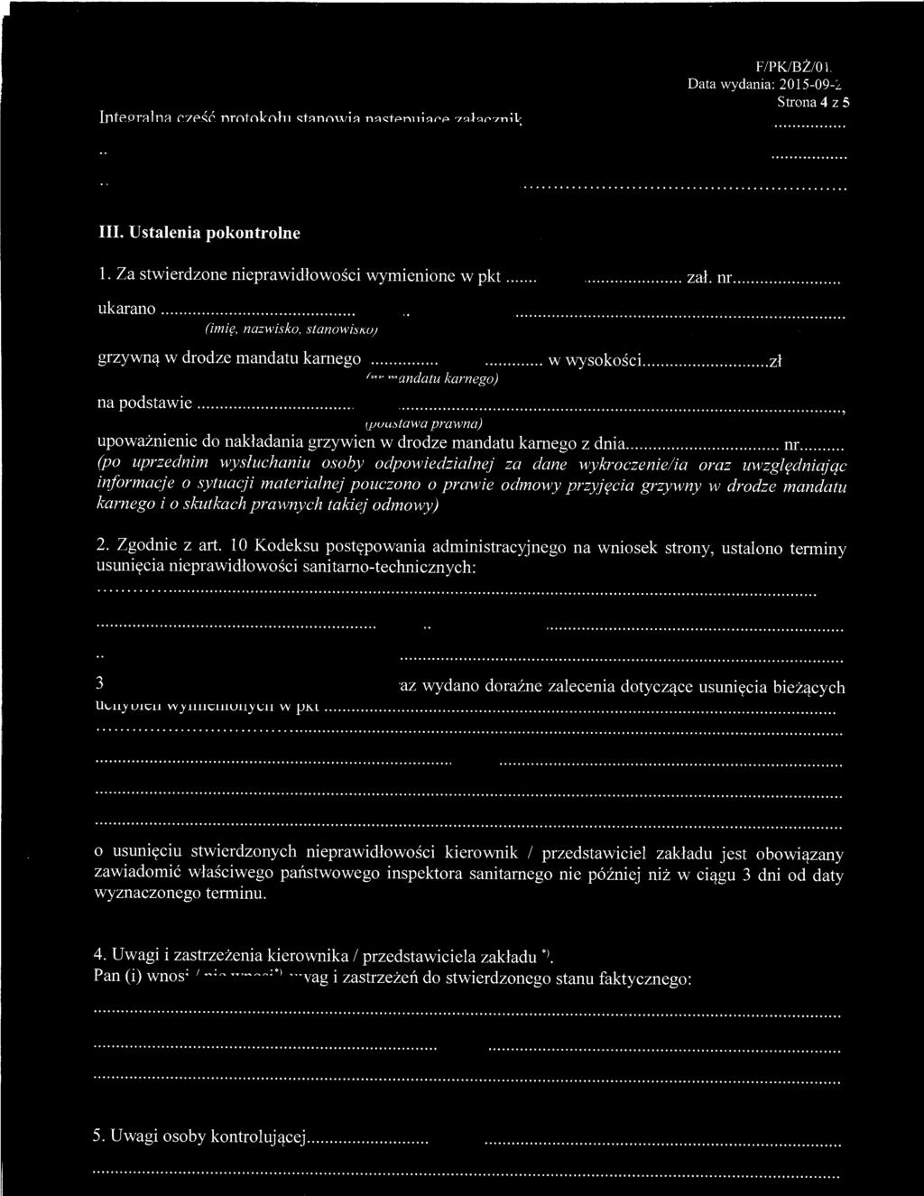 F / PK/BŻ /O \, Data wydania: 05-09-L.