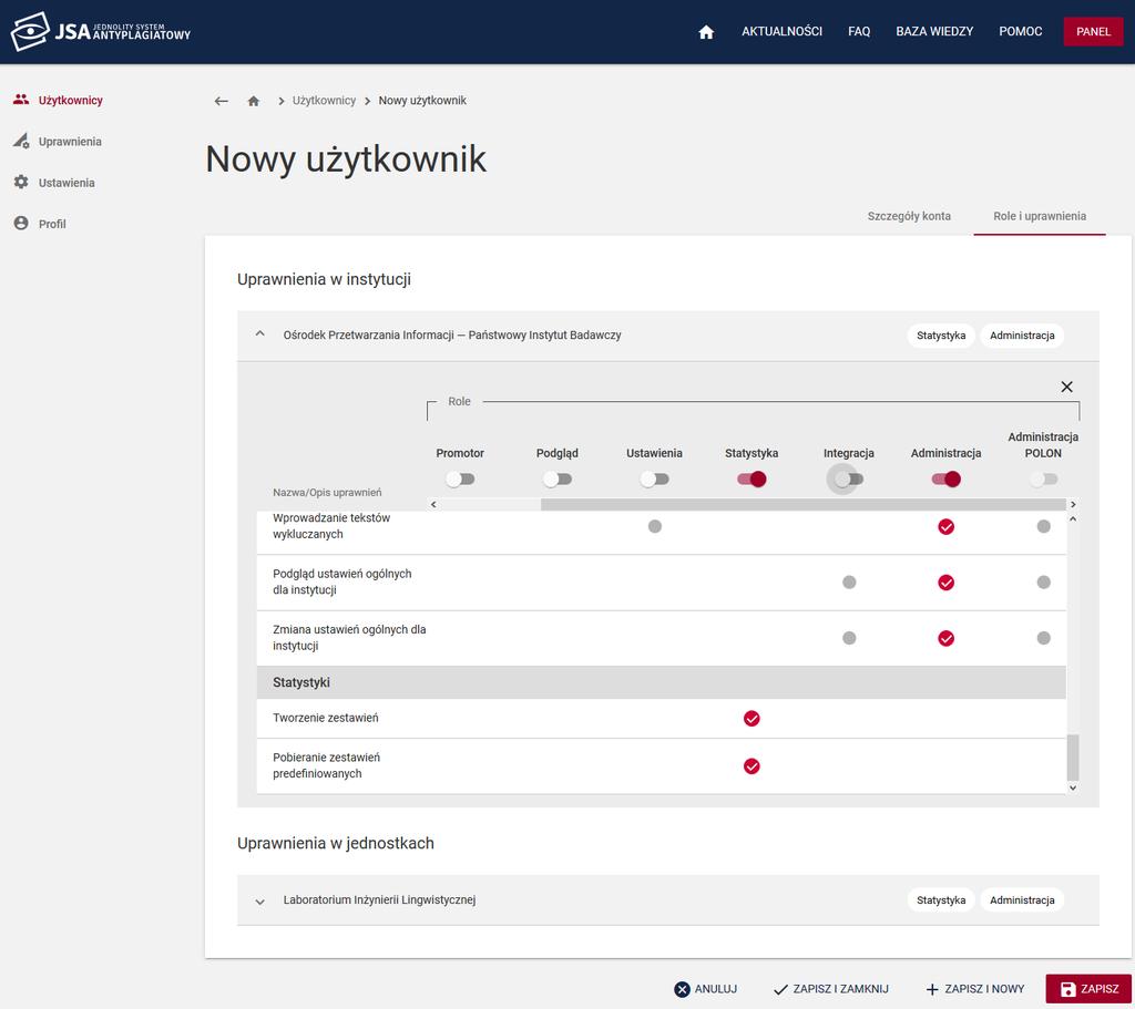 Wyświetl profil użytkownika.