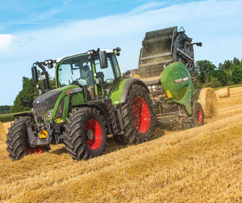 WIĄZANIE Sprawne wiązanie odwieczna cecha pras zwijających Fendt. Wybór należy do Ciebie Wszystkie prasy zwijające Fendt są kompatybilne zarówno z systemami wiązania siatką, jak i sznurkiem.