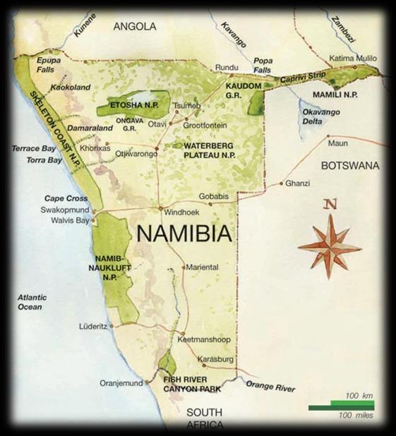 Ongini Namibia 2018 Ilość dni : 15 Ilość kilometrów: +/- 4000 Miejsca: Namib Naukluft Park, Sossusvlai, Sesriem Canyon, Walvis Bay,Swakopmund, Cape Cross, Damaraland, Kaokoland,Epupa Falls, Etosha