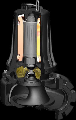 Electric motor Rotor - Rotor Łożysko dolne - Lower bearing Podpora silnika - Motor holder Żeliwo GG5 - Cast iron GG5 Uszczelnienie mechaniczne -