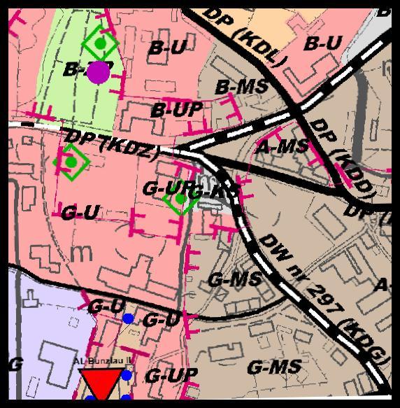 SKALA 1:1000 89 940 MIEJSCOWY PLAN ZAGOSPODAROWANIA PRZESTRZENNEGO 115/1 178/14 178/22 941/2 Wyrys ze "Studium uwarunkowań i kierunków zagospodarowania 122 przestrzennego miasta Bolesławiec"