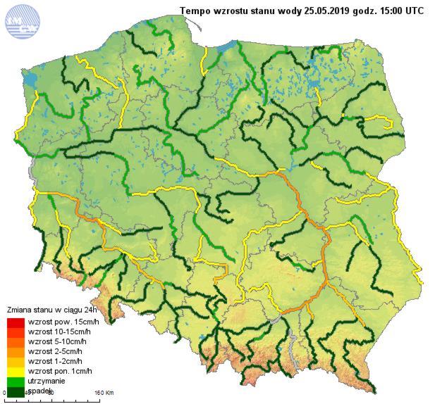 Dorzecze Odry Aktualnie kulminacja wezbrania na Odrze przemieszcza się przez Opole poniżej stanu ostrzegawczego. Wysokość uformowanej fali wezbraniowej w niektórych miejscach wynosi około 2 metrów.