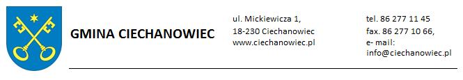 Ciechanowiec, 28.01.2019 r. Nr sprawy: RI.032.11.