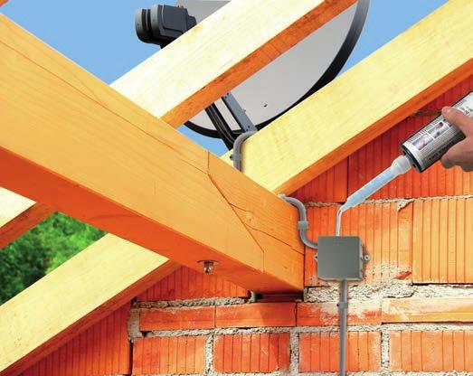 Dzięki tubom, które są odpowiednie do stosowania ze standardowymi pistoletami do wyciskania, proces zalewania może być przeprowadzony bezpośrednio, bez wcześniejszego przygotowania, jak ugniatanie