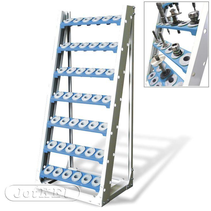 Regał do opraw narzędziowych ISO - gniazda Stand for ISO toolholders- sockets JOT.