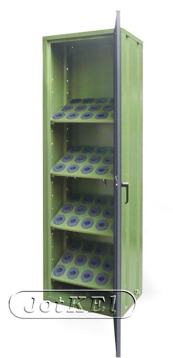 Szafa jednodrzwiowa do opraw narzędziowych ISO - 0 gzd. One-door cupboard for ISO toolholders - 0 sockets JOT.