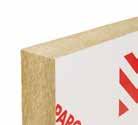 FASADY WENTYLOWANE PAROC Cortex One Kod oznaczeniowy Produkcja wyrobu MW-EN13162-T4-DS(70,-)-WS-WL(P)-Z(0,10) zgodnie z normą PN-EN13162, znakowany znakiem CE Sztywna, ogniochronna płyta z wełny