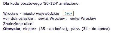 Właściwość miejscowa Gdy mamy miejscowość, w której mamy