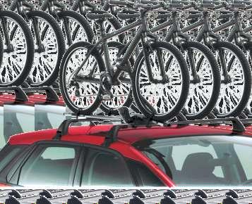 ROWERÓW (MOCOWANE DO HAKA HOLOWNICZEGO) Model THULE HANGON 972 (3 ROWERY) THULE HANGON 9708 (4 ROWERY) Konstrukcja stalowa.
