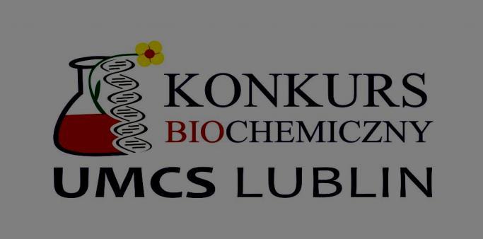 Ogólnopolski Konkurs Biochemiczny UMCS w Lublinie 2015/2016 Adam Stępień - laureat II miejsca w VII Konkursie Biochemicznym oraz indeks wydziału Biologii i Biotechnologii UMCS (n-l przygotow.